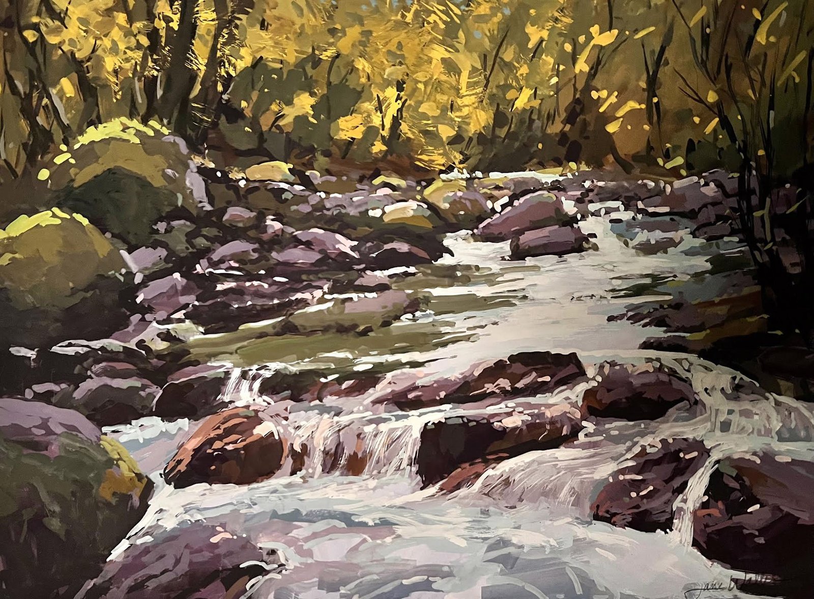 Autumn On The Sol Duc by Jane Wallis