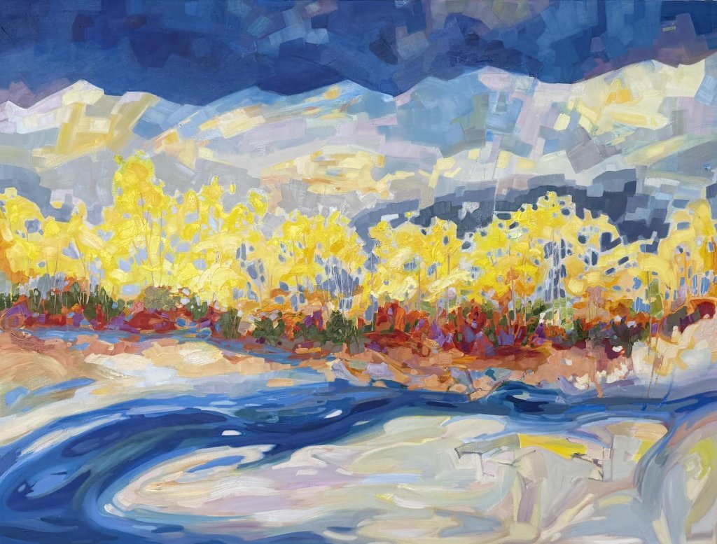 Color Along The Creek by Teresa Smith