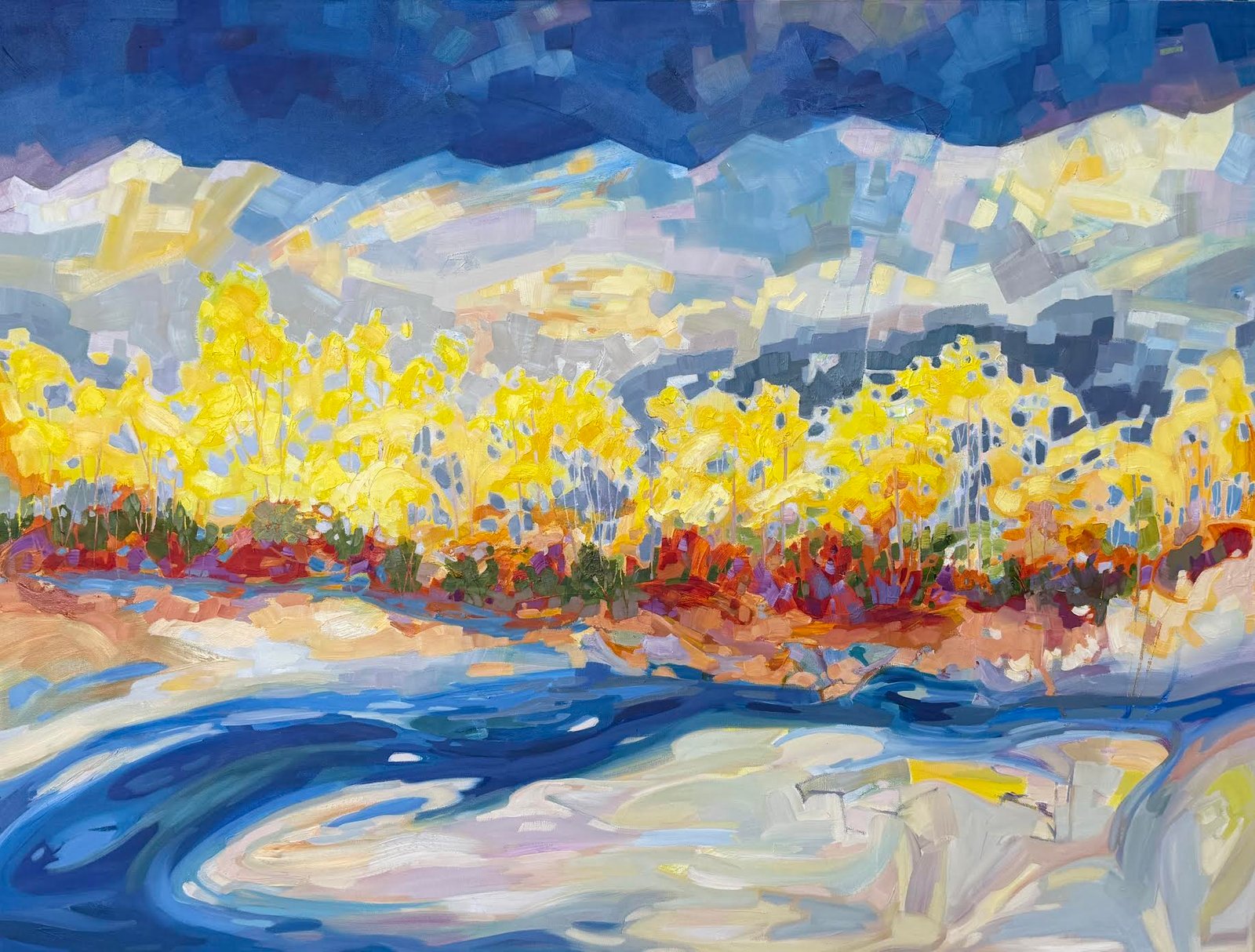 Color Along The Creek — Teresa Smith — Oil on Canvas