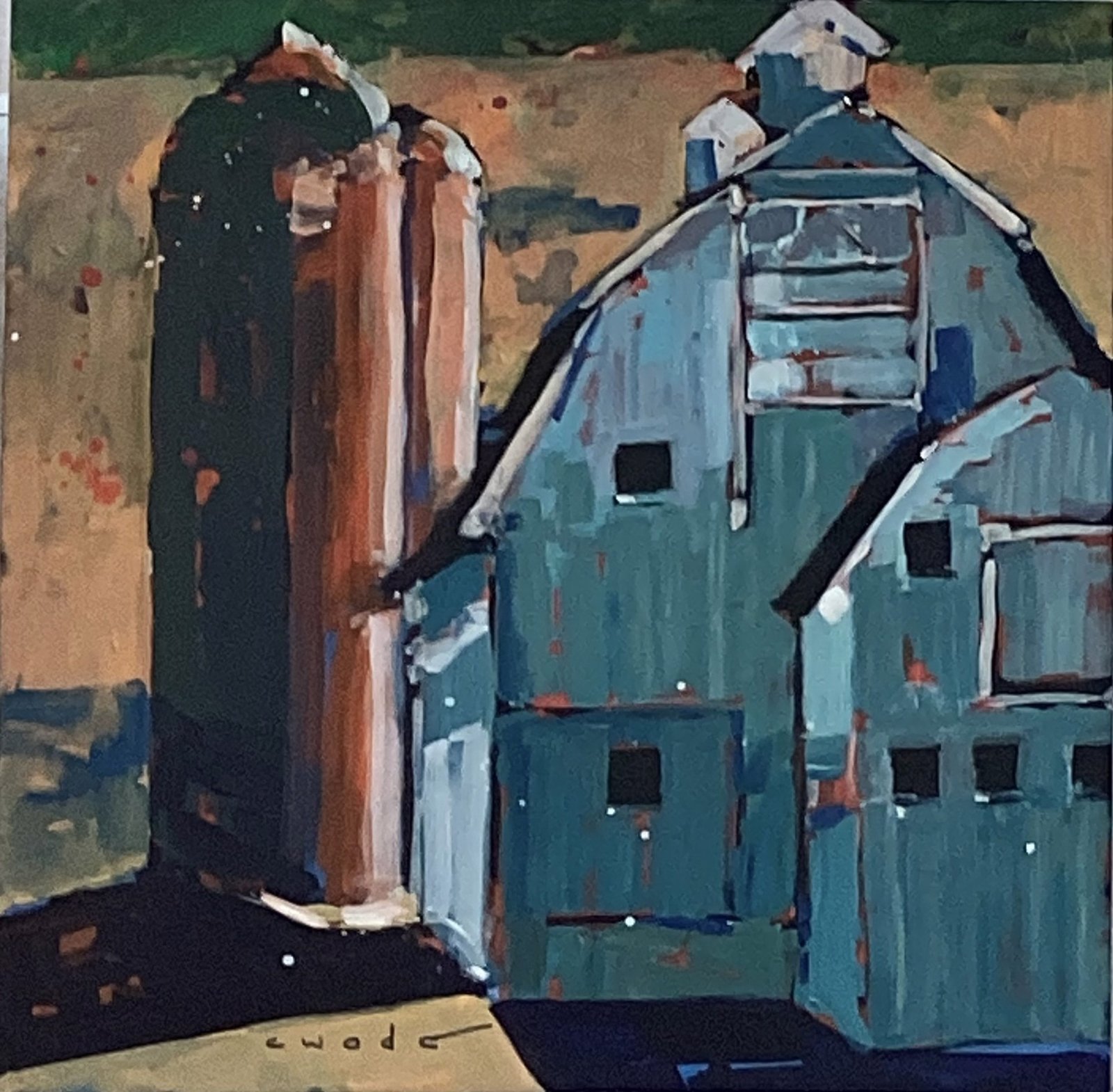 Backlight With Teal Shadows by Carole Wade