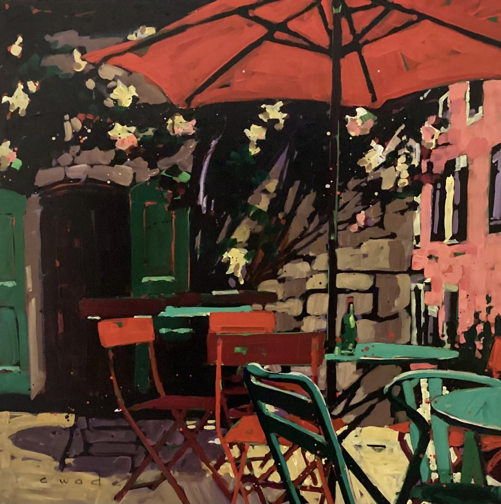 Garden Café by Carol Wade by Carole Wade