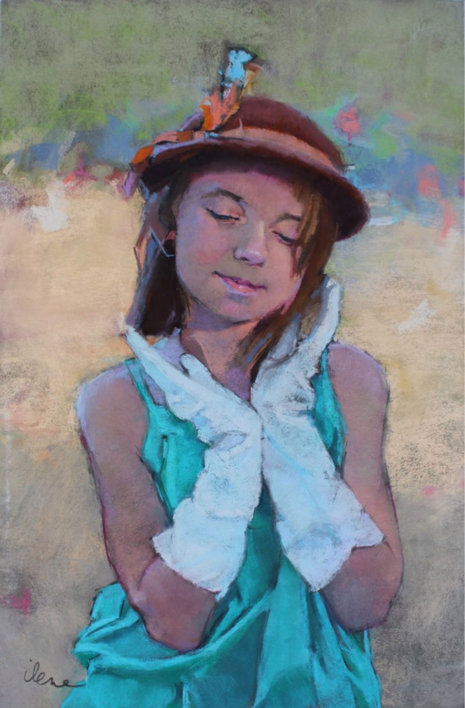A Feather In My Cap by  Ilene Gienger Stanfield — Ilene Gienger-Stanfield — Oil on Canvas