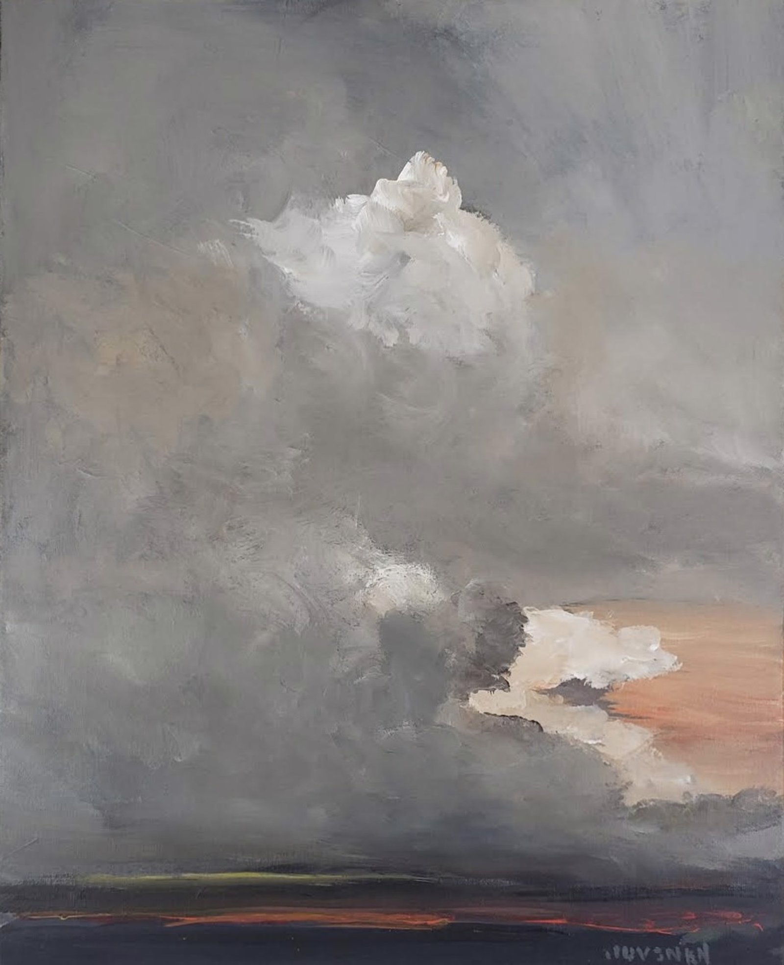 Orange Sunset — Peter Juvonen — Oil on Canvas