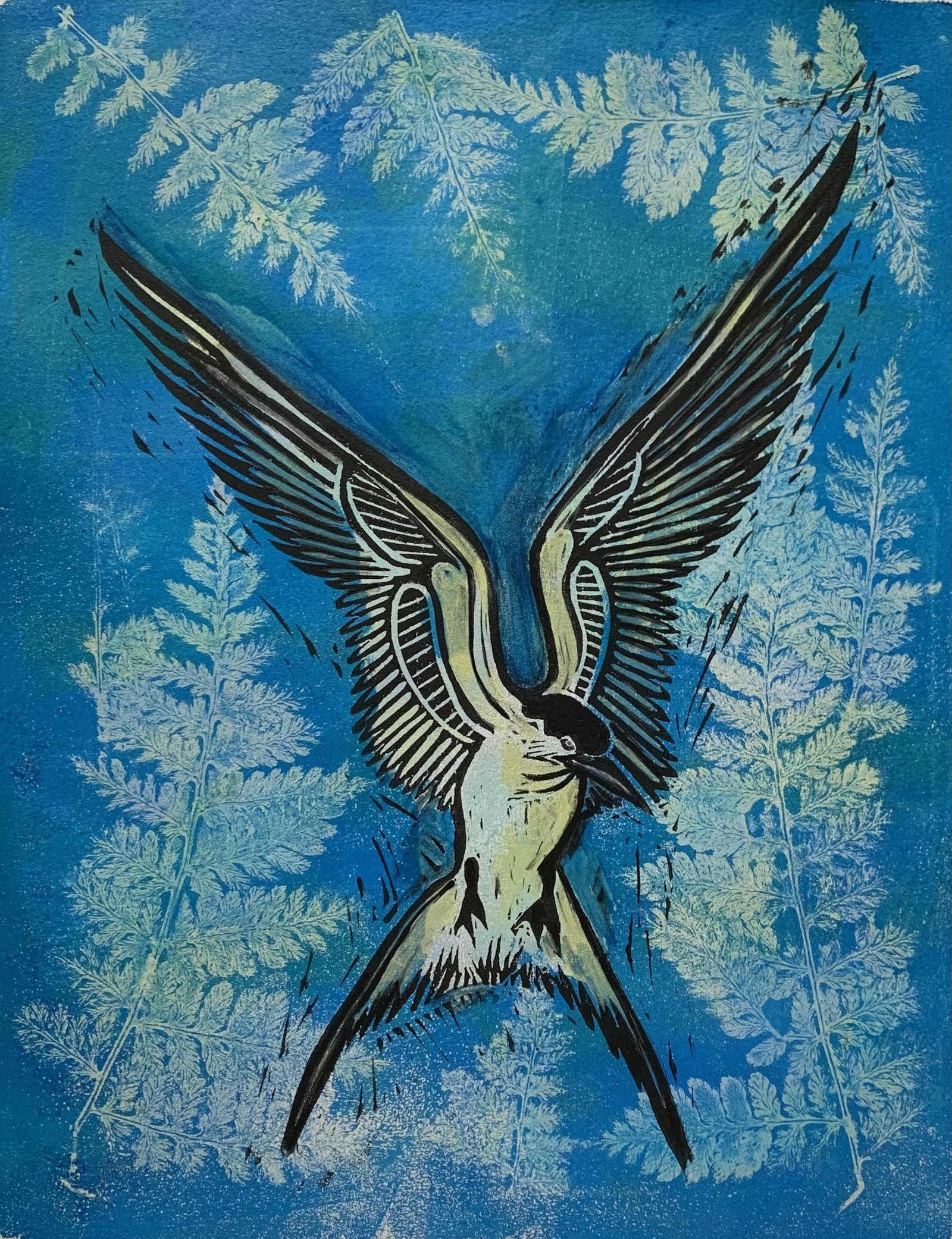 Tern And Ferns by Fumi Matsumoto