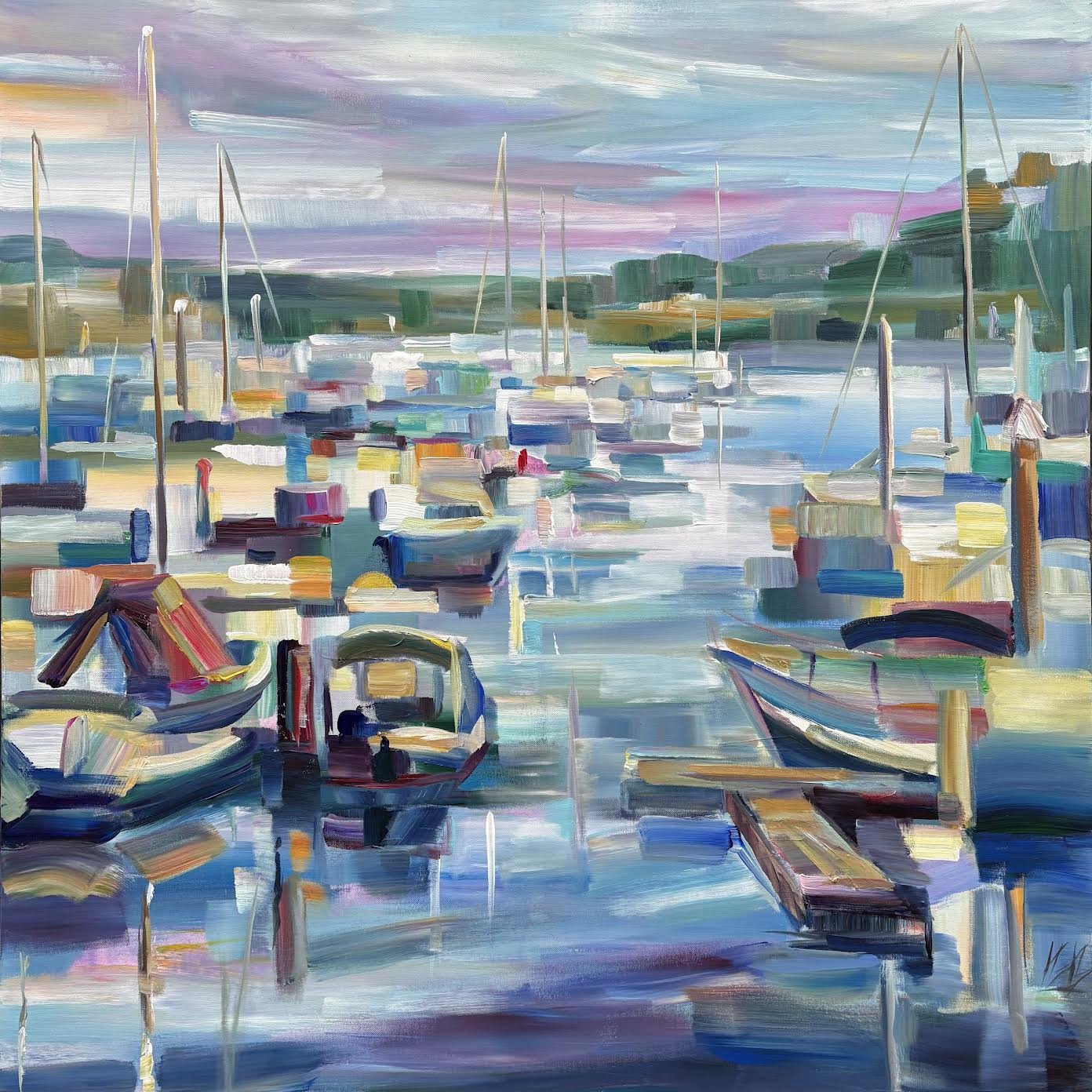 Island Marina by Brooke Borcherding by Brooke Borcherding