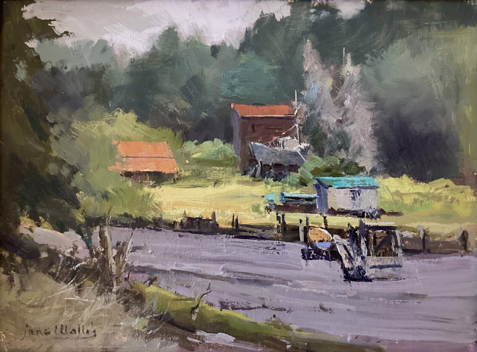 Low Tide Near Eagle Harbor by Jane Wallis by Jane Wallis