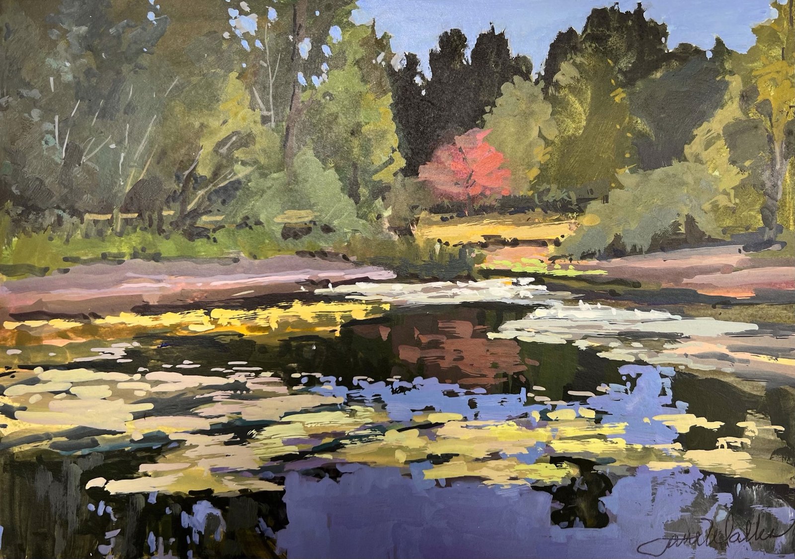 Overcast Day at Battle Point Park by Jane Wallis by Jane Wallis