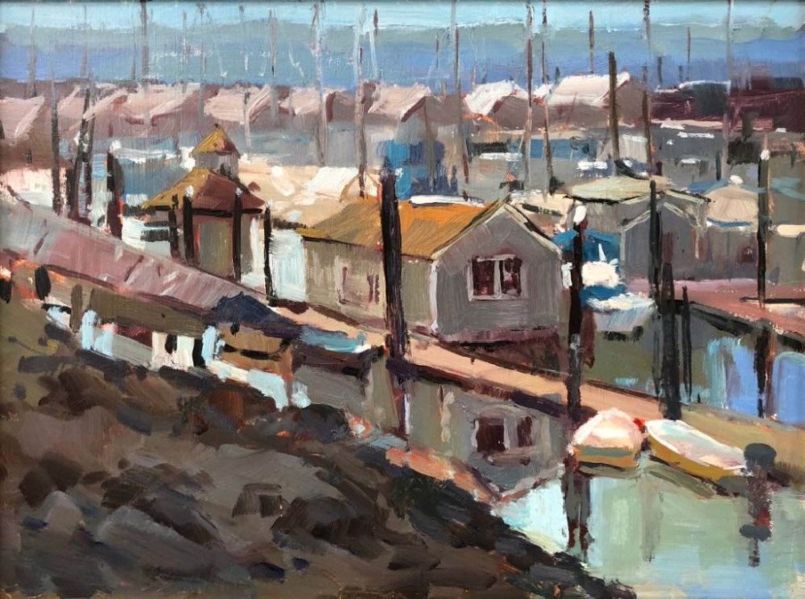 Poulsbo Marina by Jane Wallis by Jane Wallis
