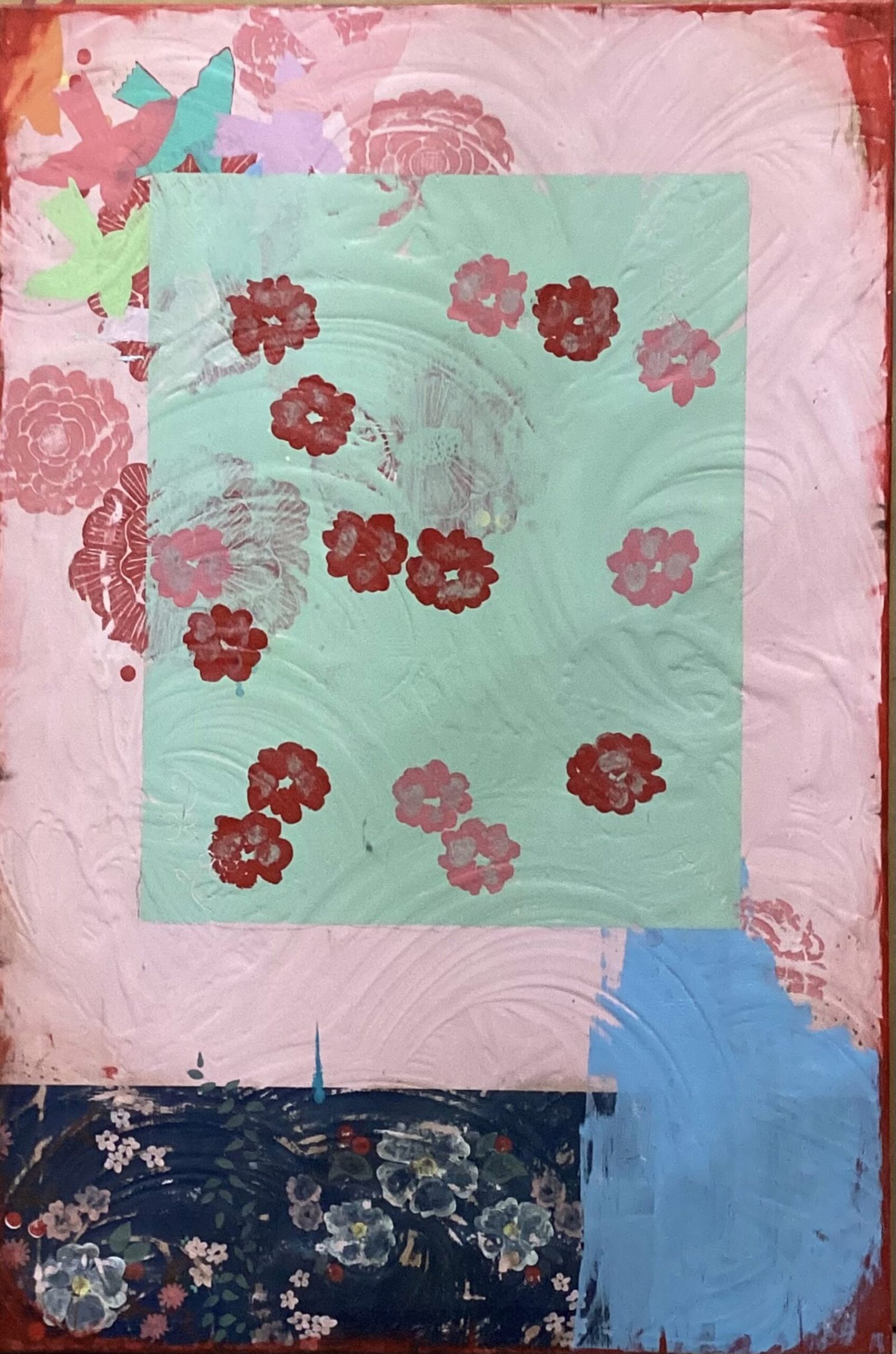 A Study in Color — Kathe Fraga — Mixed Media on Canvas
