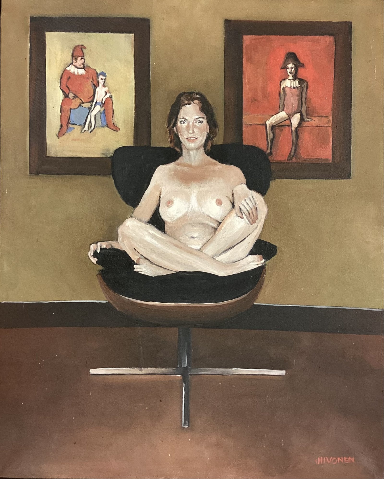 Nude With Two Picasso by Peter Juvonen by Peter Juvonen