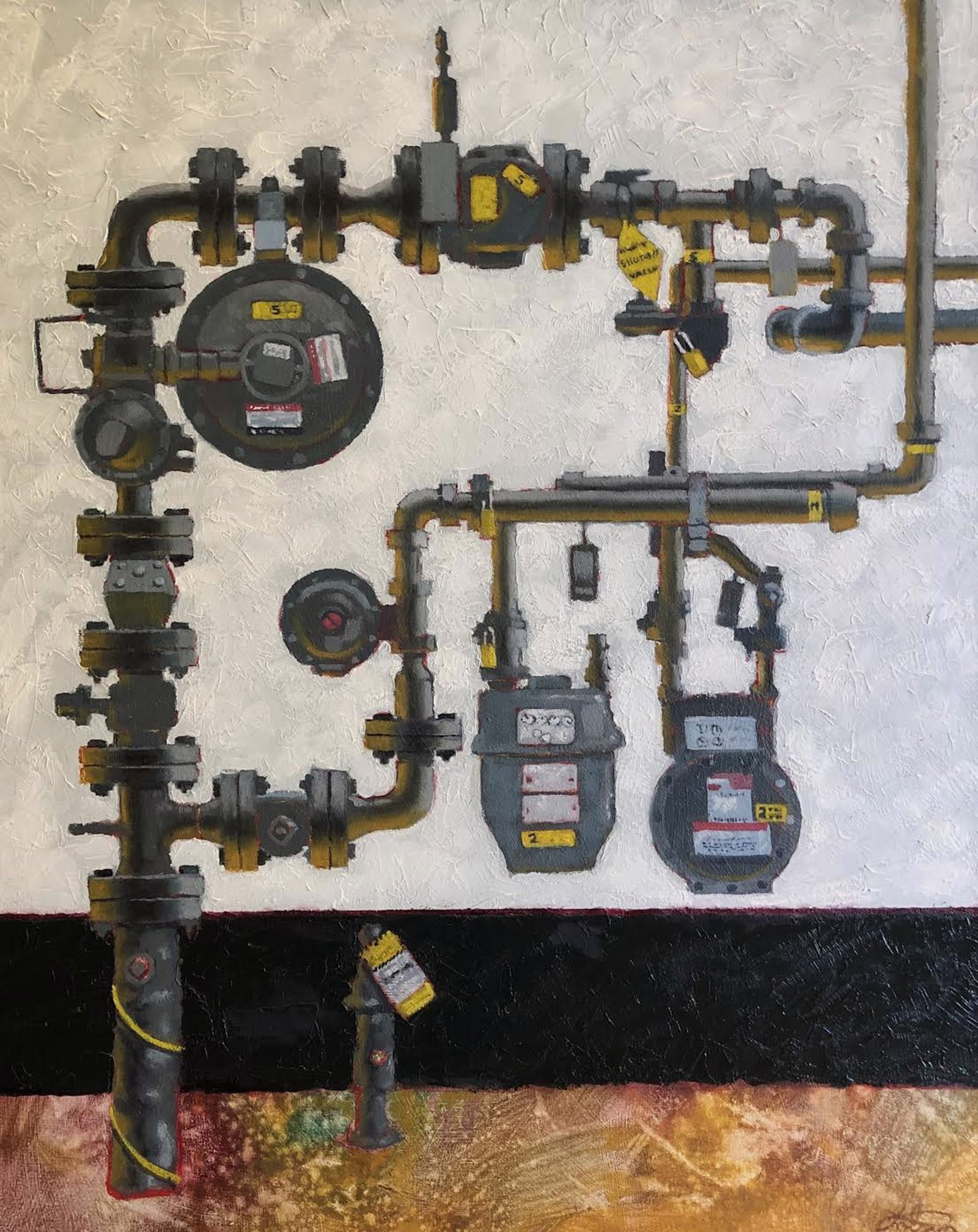 Pipe and Meter by Paul Polson by Paul Polson
