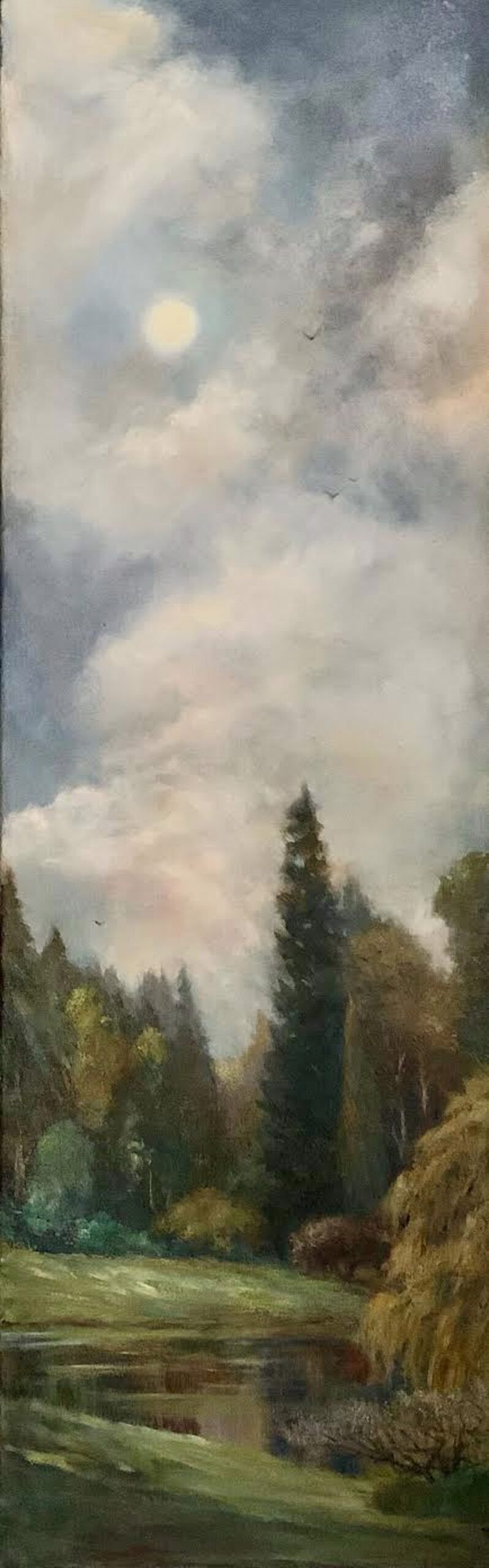Blue Skies Ahead (Bloedel Reserve) — Pamela Wachtler — Oil on Canvas