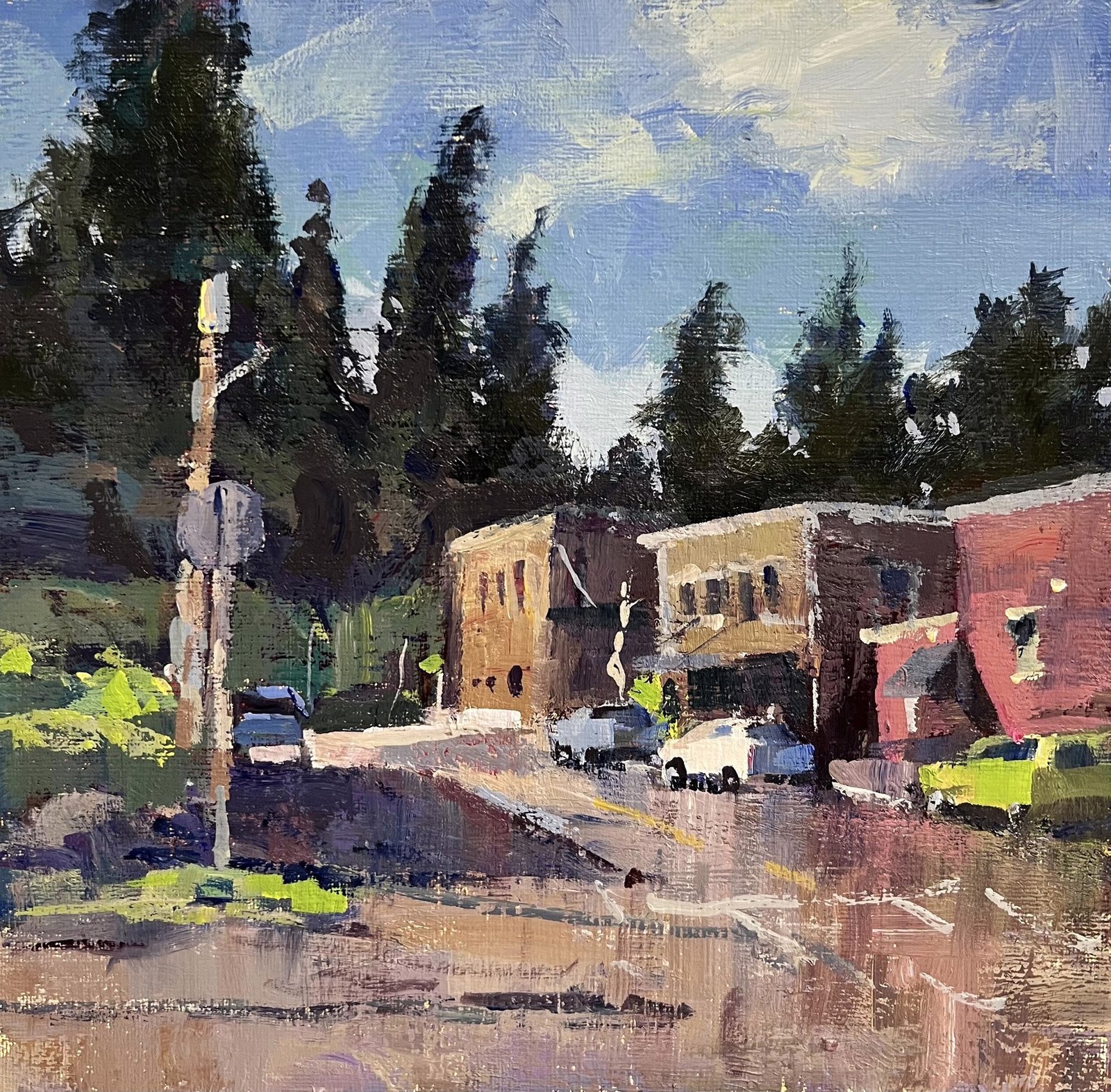 Rolling Bay Street by Jane Wallis by Jane Wallis