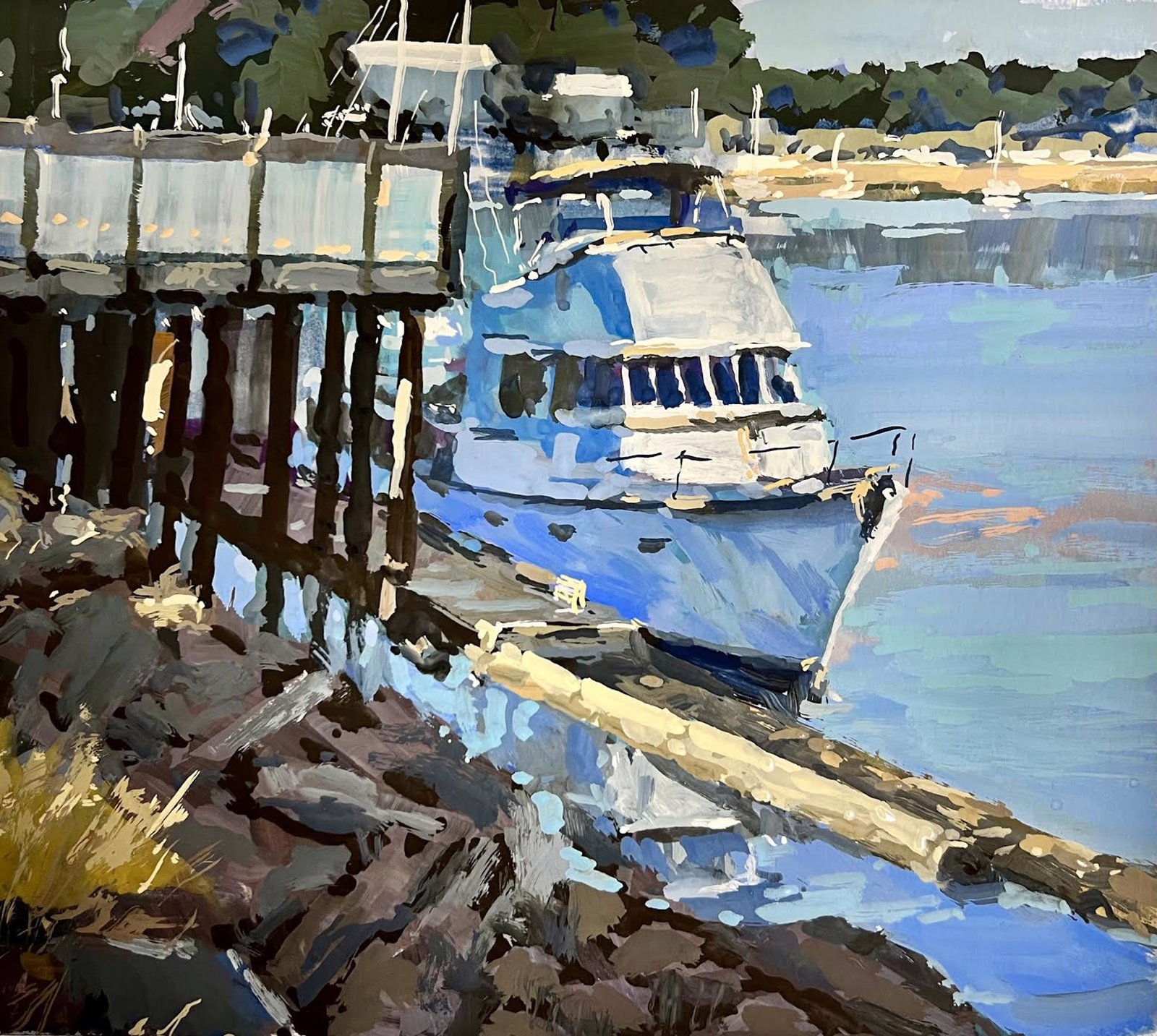 Sunday Port Stop by Jane Wallis by Jane Wallis