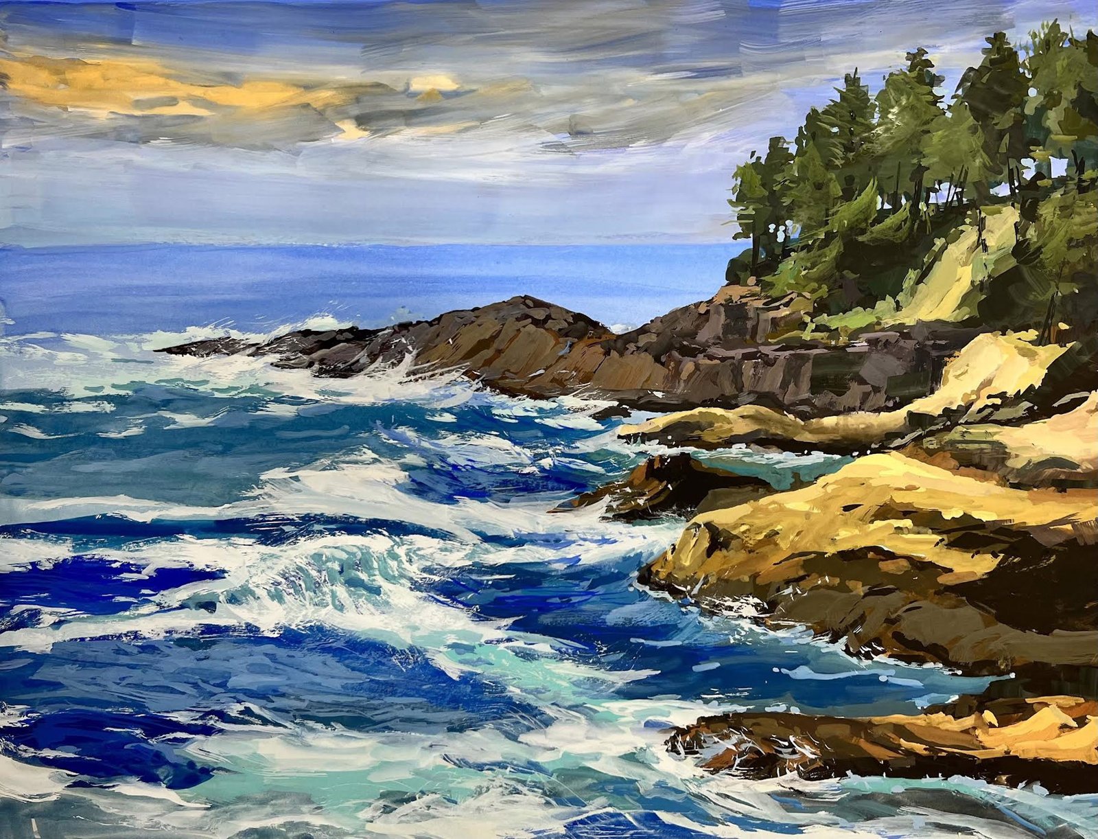 The Wind is Rising (Plein Air) by Jane Wallis by Jane Wallis