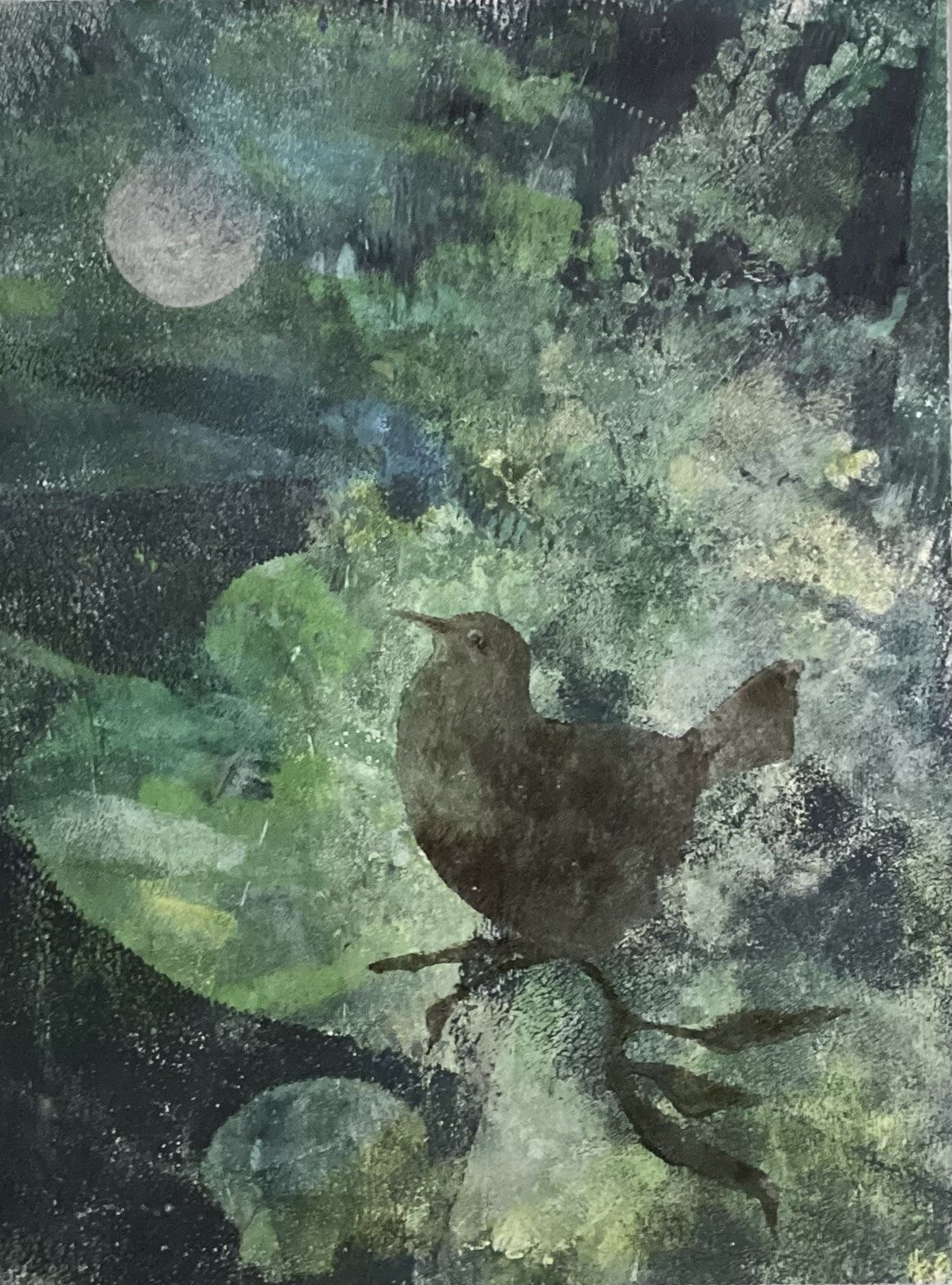 Wren In The Moonlight by Pamela Wachtler by Pamela Wachtler